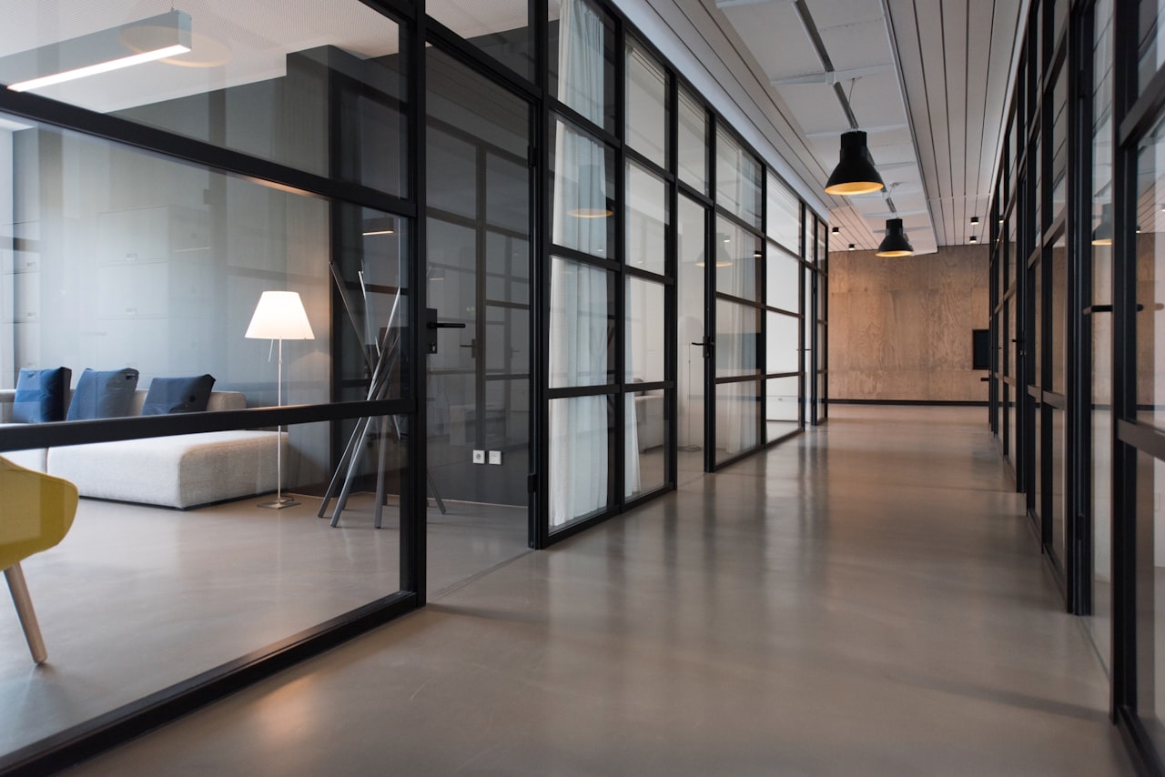 A refined transition between two renovated rooms